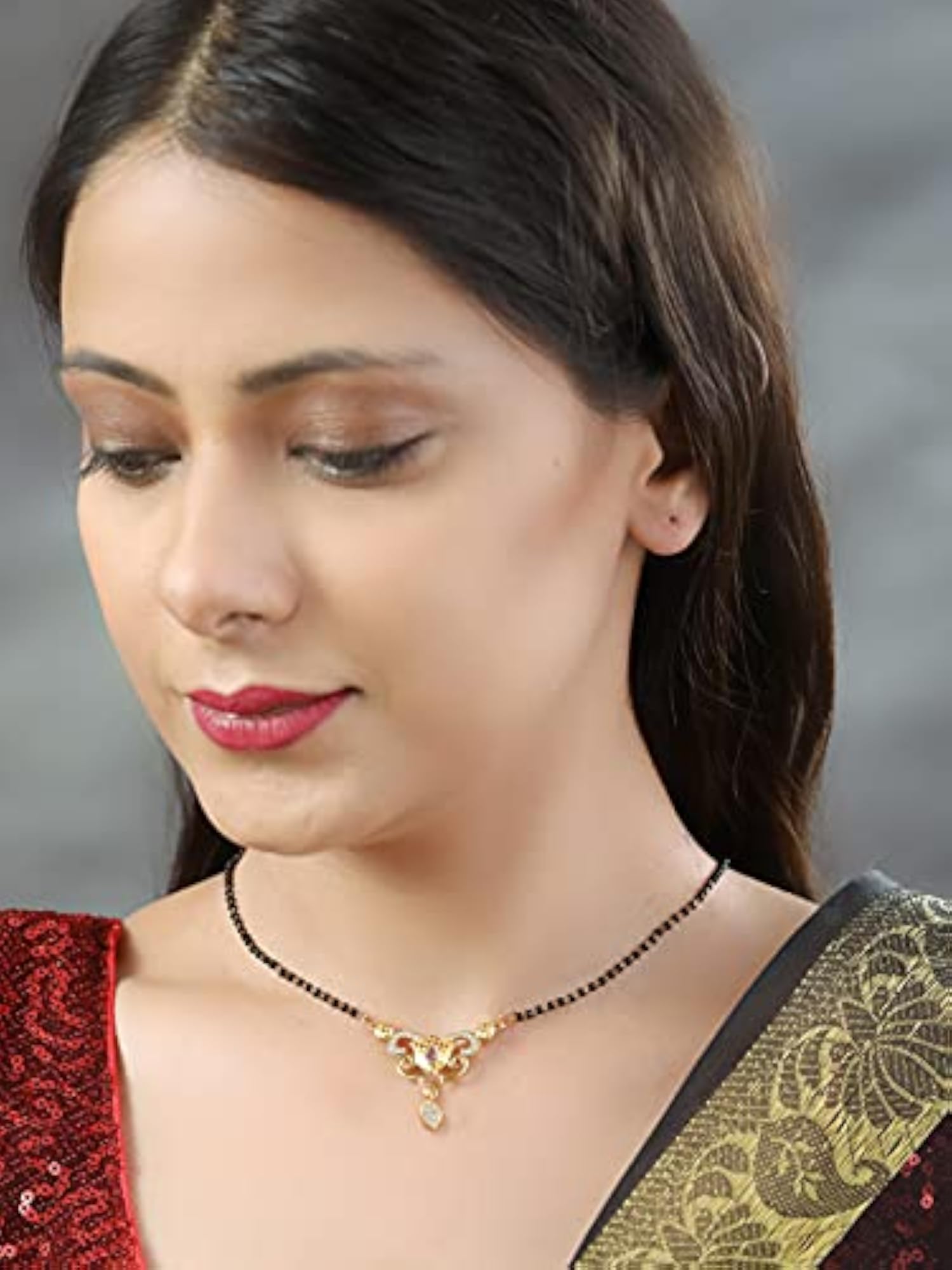 Set of 2 American Diamond Plated Mangalsutra